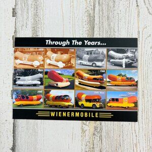 Oscar Mayer Wienermobile Postcard Through the Years NEW